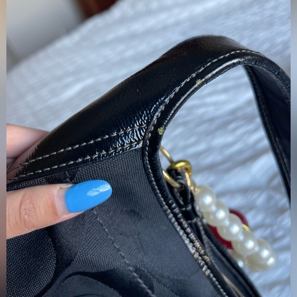 COACH Y2K Signature 11600 Hobo Leather & Canvas Shoulder Bag - Picture 12 of 14